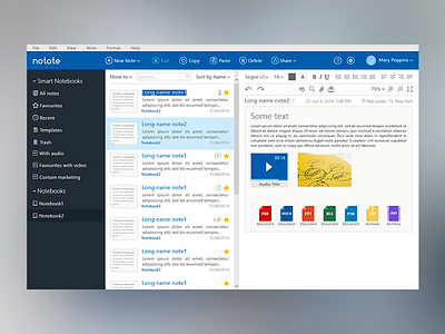 Notate for Windows UI design (Note app) flat interface metro note ui user win windows