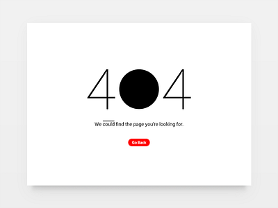 Minimal 404 Page broken empty error flat interface minimal negative photoshop ui warning web white