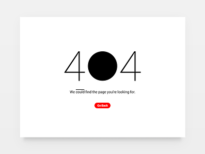 Minimal 404 Page