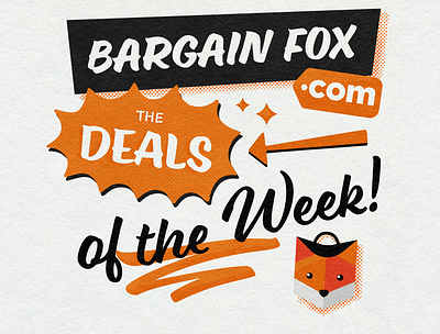 Deals of the week 50s advert halftone signpainter signwriting texture typography