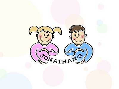 Jonathans branding child children design identity kid logo shop simple smart sndsgn store