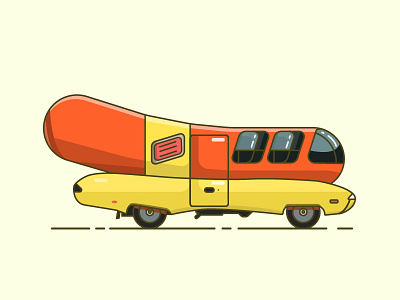 Hotdog Car car hotdog illustration
