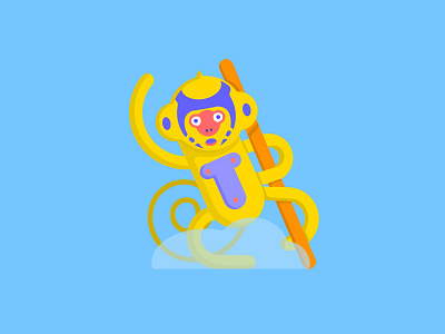 Monkey illustration monkey