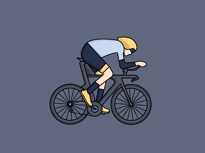 Cycling bicycle cycling illustration