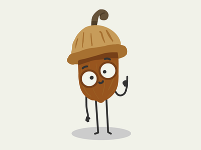 Acorn acorn character character design illustration