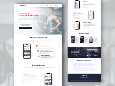 GymBook - Landing Page (Desktop)