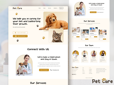 Pet Care - Landing Page