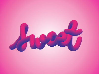 3D FONTS - TYPO SWEET