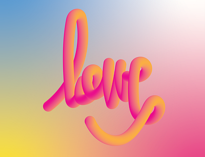 3D TEXT - LOVE NV branding design graphic design illustration logo typography vector