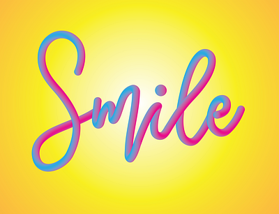 3D TEXT - SMILE NV 3d branding design graphic design illustration logo typography vector