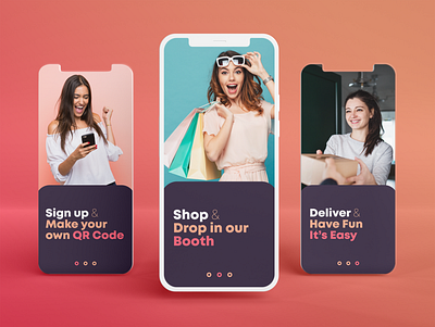 Shop&Drop App UI animation branding graphic design motion graphics ui