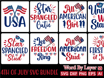 4TH OF JULY SVG BUNDLE