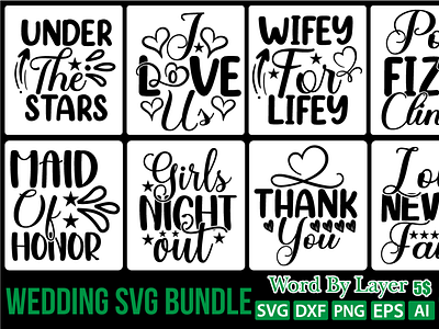 wedding svg bundle ai dxf eps graphic design logo png svg