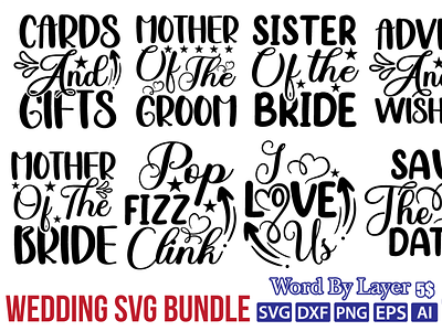 wedding svg bundle ai dxf eps graphic design logo pmg svg