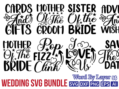 wedding svg bundle