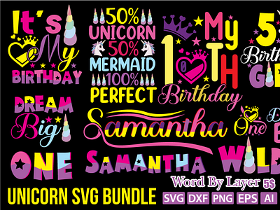 UNICORN SVG BUNDLE