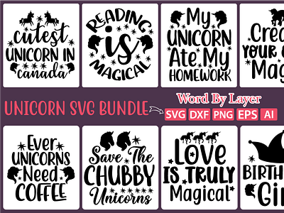 UNICORN SVG BUNDLE