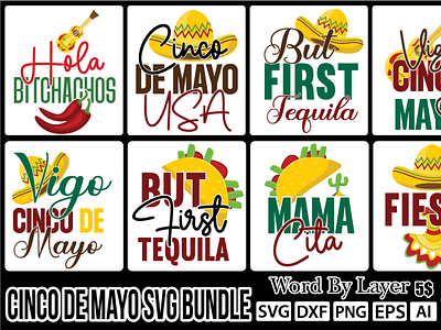 Cinco De Mayo Svg Bundle ai cinco de mayo svg bundle design dxf eps graphic design illustration logo png svg