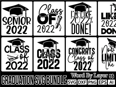 Graduation SVG Bundle ai design dxf eps graduation svg bundle graphic design illustration logo png svg
