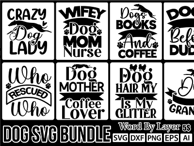 DOG SVG BUNDLE ai design dog svg bundle dxf eps graphic design illustration logo png svg