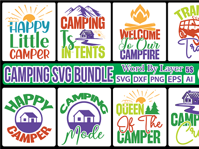 Camping svg bundle