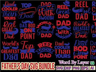 Father's Day Svg Bundle ai design dxf eps fathers day svg bundle graphic design illustration logo png svg