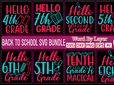 BACK TO SCHOOL SVG BUNDLE