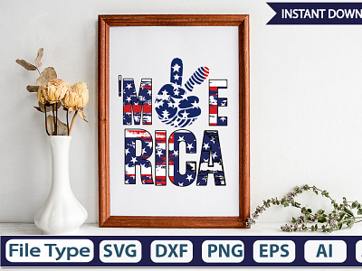 'Merica Sublimation Design ai design dxf eps graphic design illustration logo merica sublimation design png svg