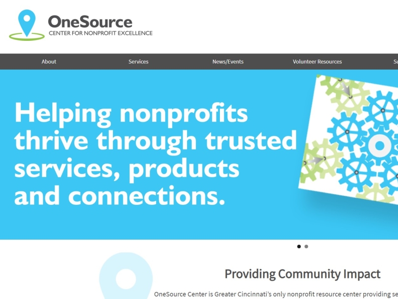 OneSource Cincinnati Website illustrator website website design