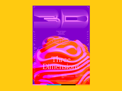 Three Dimensions 3d animation branding cinema4d font graphic design icon ill illustration lettering logo motion graphics neon pink poster type typography ui