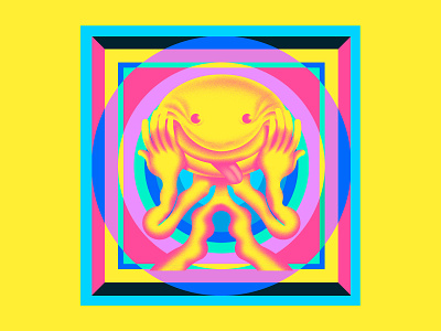 Happy Happy Joy Joy branding cartoon character characterdesign design digital art graphicdesign icon illustration linework logo pattern poster posterdesign psychedelia psychedelic vector yellow