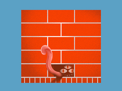 Lil' Creeper blue brick graphicdesign icon illustration logo monster red snake sticker t shirt