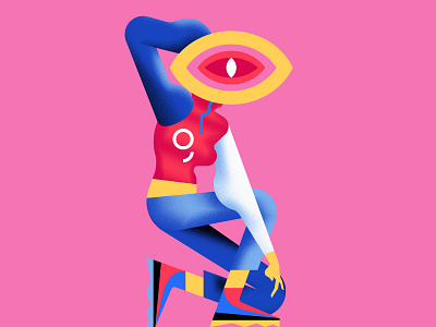 George Street Gallery branding design eye graphicdesign icon illustration linework mural pink popart vector