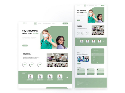 Dental Clinic Landing page dental clinic landing page ui