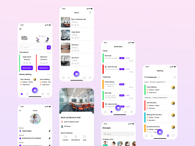 Meeting App design figma ui