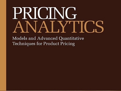 [DOWNLOAD] -Pricing Analytics: Models and Advanced Quantitative animation book branding design graphic design illustration logo motion graphics ui vector