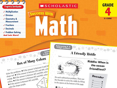 [READ] Scholastic Success with Math, Grade 4 animation book branding design graphic design illustration logo motion graphics ui vector
