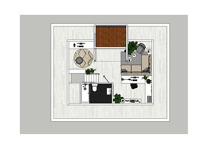 House in Raleigh, NC, Attic renovation 3d design floor plan home interior renovation