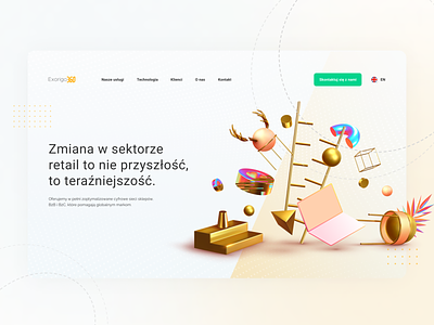 Exorigo360 3d abstract agency design exorigo golden goldengrid grid house it software ui ux web design