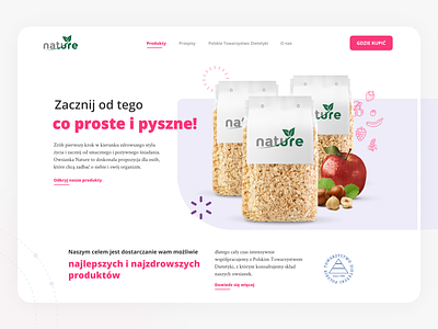 Healthy products website agency design food golden goldengrid grid healthy lifestyle ui ux web design
