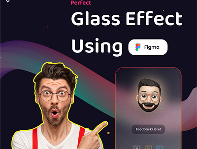 Glass Effect Using FIGMA card cards ui figma figma design figma tutorial glass glass effect glassmorphism uidesign uiux