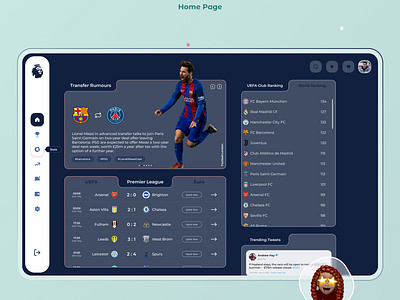 Football • Home Page Design