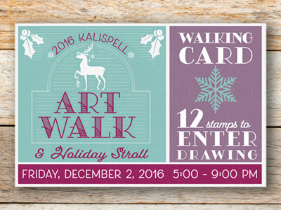 Art Walk Poster art walk christmas design holiday poster