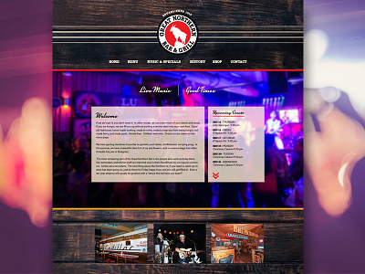 Great Northern Bar Website Design bar live music web design