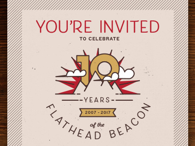 10 Year Anniversary Invitations 10 years invitations logo