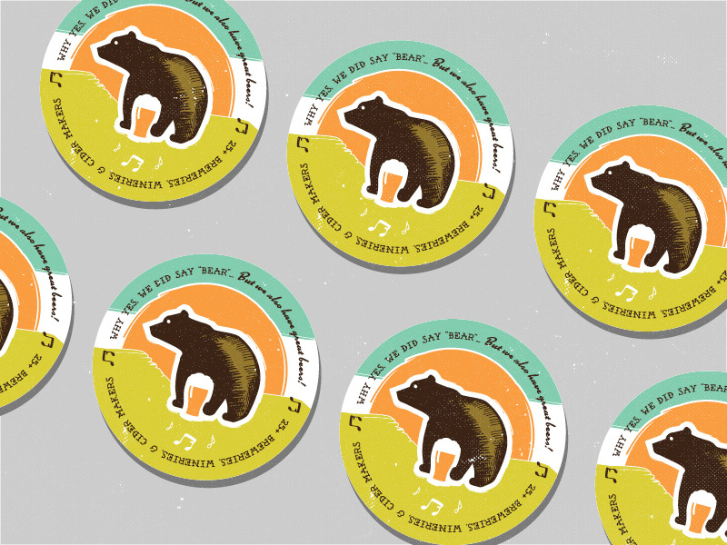 Great Bear Festival Coaster 2 festival coaster beer bear