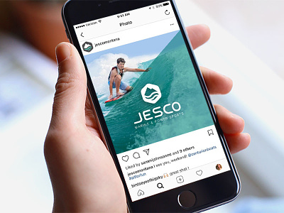 Jesco Social Media Comp boating branding logo mountain water