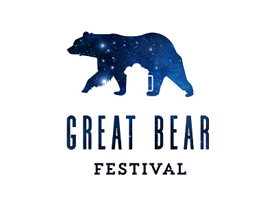 Great Bear Festival bear beer logo design stars