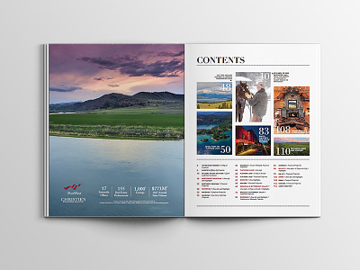 Pure Montana Magazine 2018 design layout magazine print