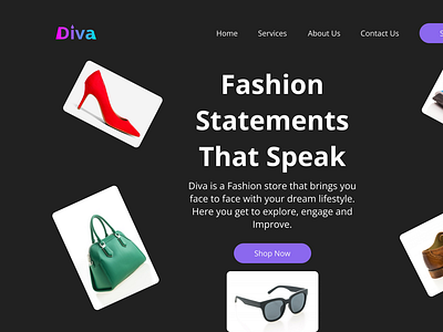 Fashion Site E-commerce Hero Section